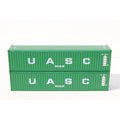 Jacksonville Terminal N 40 ft. Canvas & Open-Top Magnetic ContainersUASC Green JTC402006